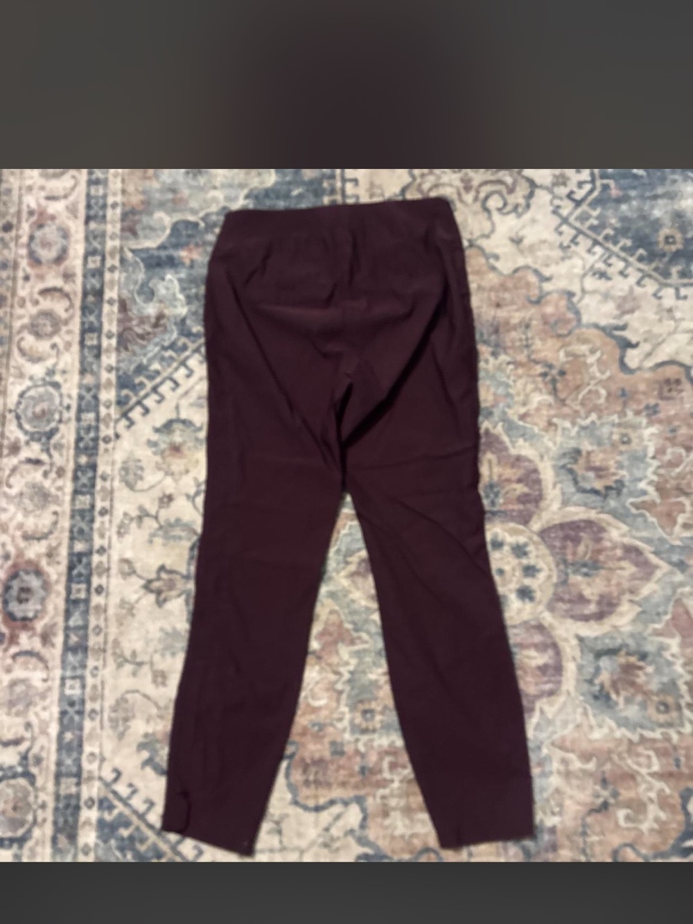 NY and Company 7th Ave. High-Waisted Skinny pants Deep Plum - Picture 3 of 4